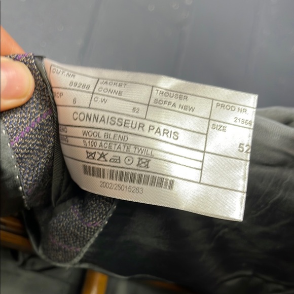 Classic Gray Pinstripe Double-Breasted Blazer - Picture 3 of 3